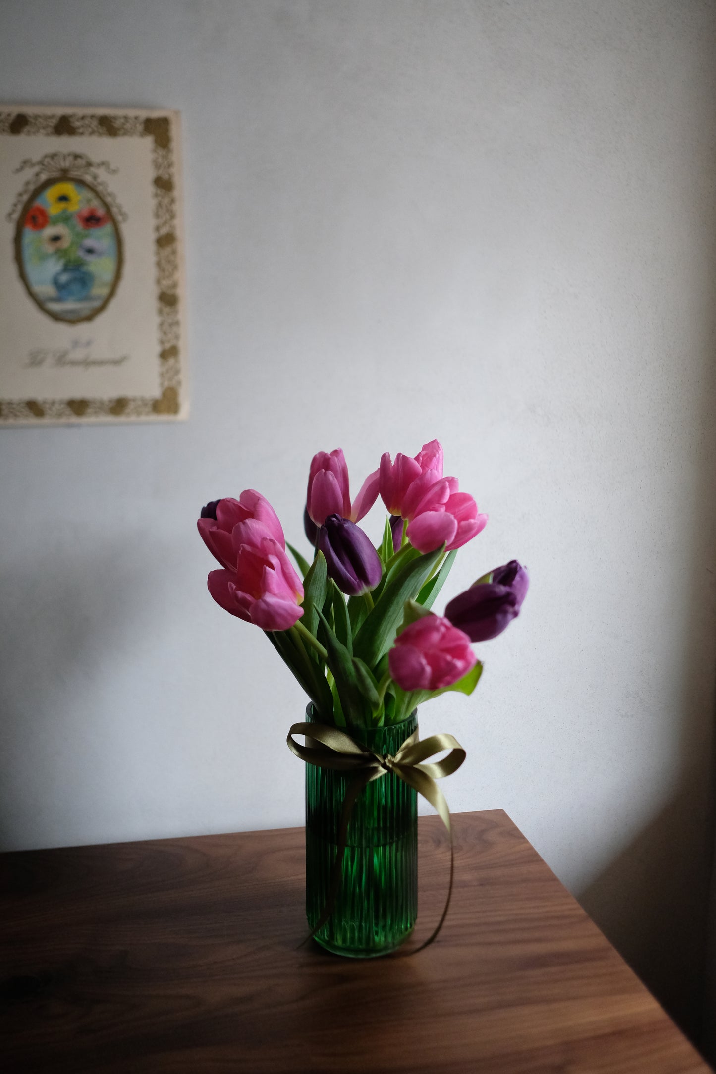 Cylinder Ribbed Vase