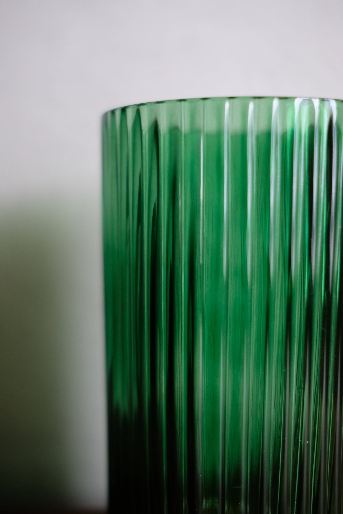 Cylinder Ribbed Vase